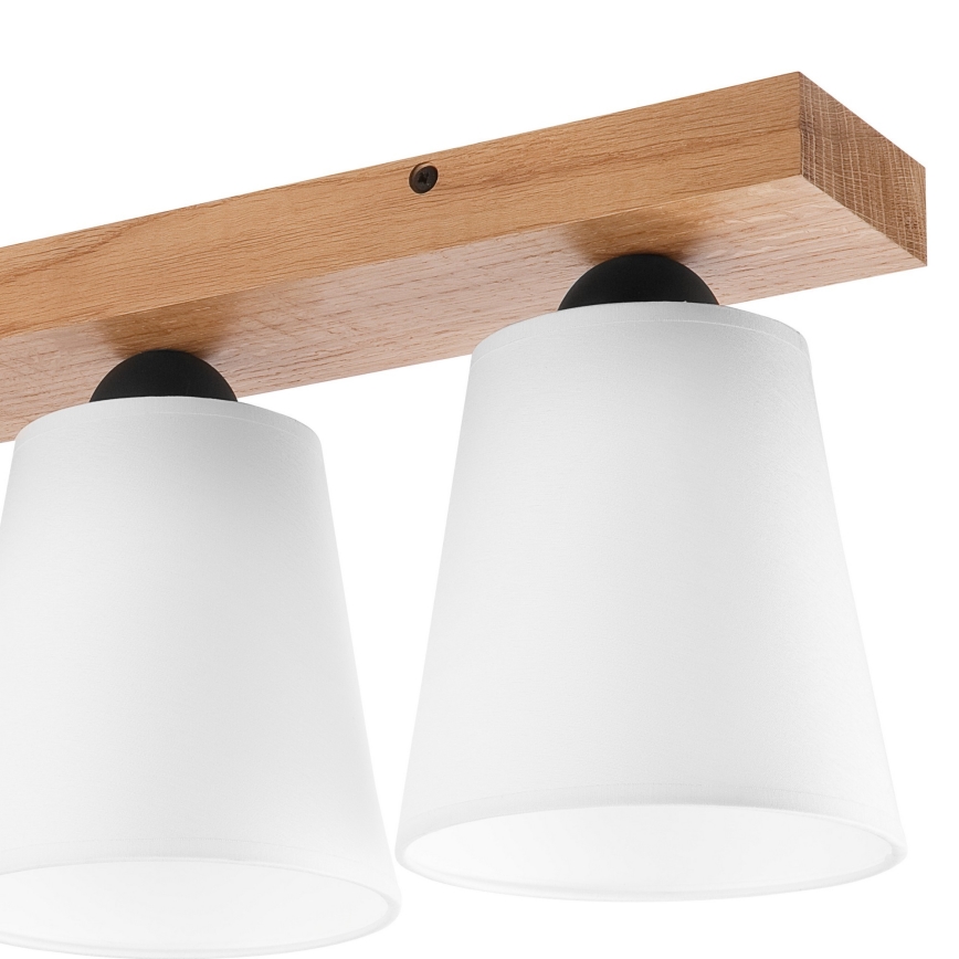 Candelabro integrado LULA 4xE27/60W/230V carvalho