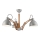 Candelabro integrado MARCELLO 3xE27/60W/230V faia - FSC certificado