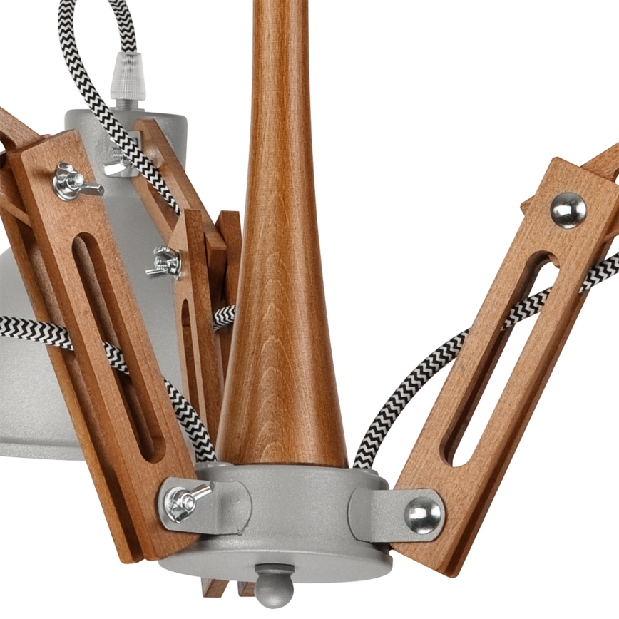 Candelabro integrado MARCELLO 3xE27/60W/230V faia - FSC certificado