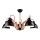 Candelabro integrado MARCELLO 5xE27/60W/230V faia - FSC certificado