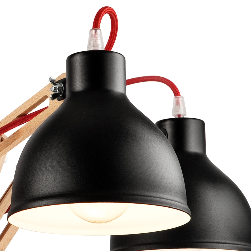 Candelabro integrado MARCELLO 5xE27/60W/230V faia - FSC certificado