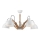 Candelabro integrado MARCELLO 5xE27/60W/230V - FSC certificado