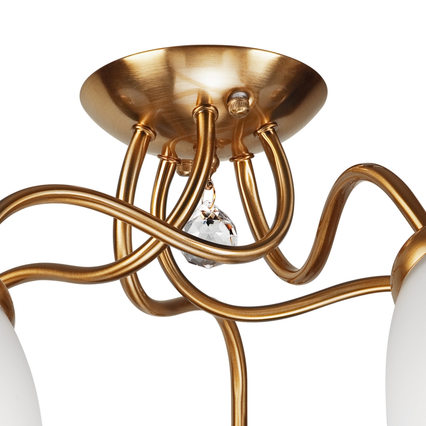 Candelabro integrado MIRANDA 1xE27/60W/230V dourado