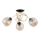 Candelabro integrado MODENA 3xE27/60W/230V dourada/preto/bege