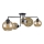 Candelabro integrado MONDE BLACK 5xE27/60W/230V