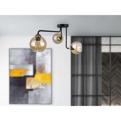 Candelabro integrado MONDE GOLD 3xE27/60W/230V