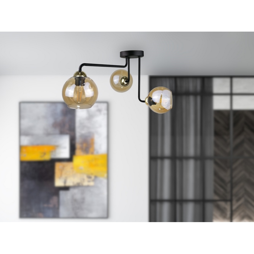 Candelabro integrado MONDE GOLD 3xE27/60W/230V