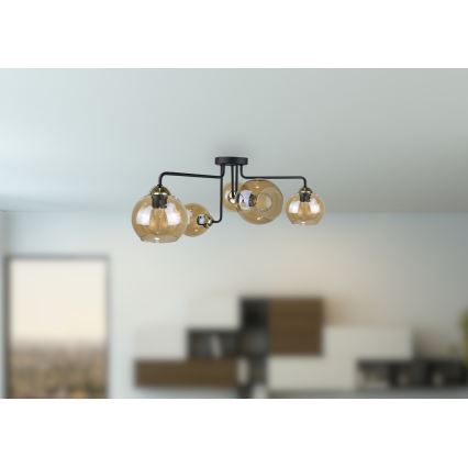 Candelabro integrado MONDE GOLD 5xE27/60W/230V