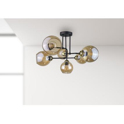Candelabro integrado MONDE GOLD 6xE27/60W/230V