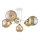 Candelabro integrado MONDE WHITE 6xE27/60W/230V