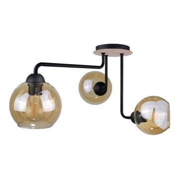 Candelabro integrado MONDE WOOD 3xE27/60W/230V