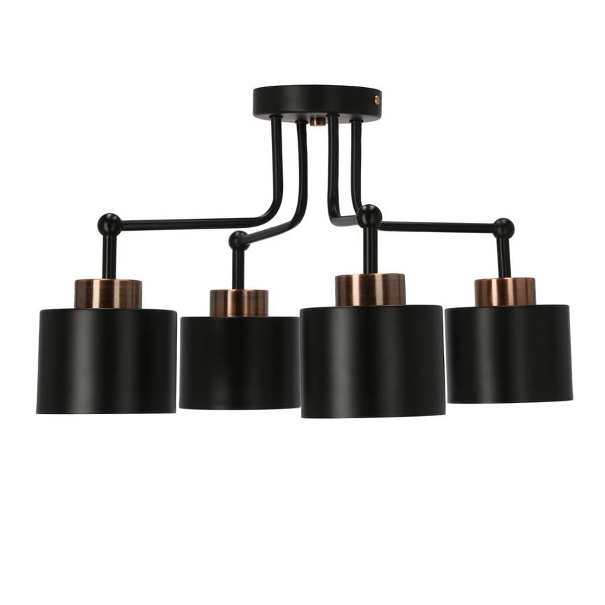 Candelabro integrado OLENA 4xE27/60W/230V preto
