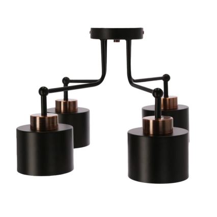 Candelabro integrado OLENA 4xE27/60W/230V preto