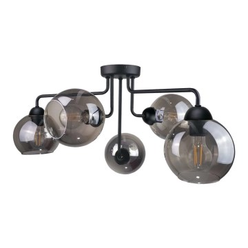 Candelabro integrado OSMO 5xE27/60W/230V preto antigo
