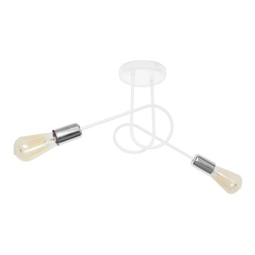 Candelabro integrado OXFORD 2xE27/15W/230V branco
