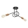 Candelabro integrado OXFORD 2xE27/15W/230V preto antigo