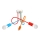 Candelabro integrado OXFORD 3xE27/15W/230V