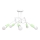 Candelabro integrado OXFORD 5xE27/15W/230V