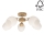 Candelabro integrado PARMA 5xE27/40W/230V carvalho - certificado por FSC
