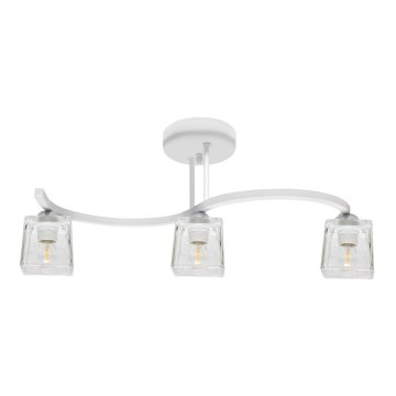 Candelabro integrado SANTOS 3xE27/15W/230V branco