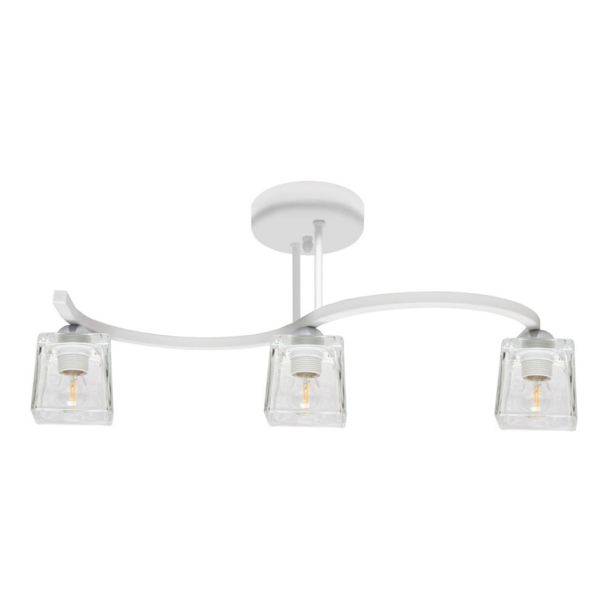 Candelabro integrado SANTOS 3xE27/15W/230V branco