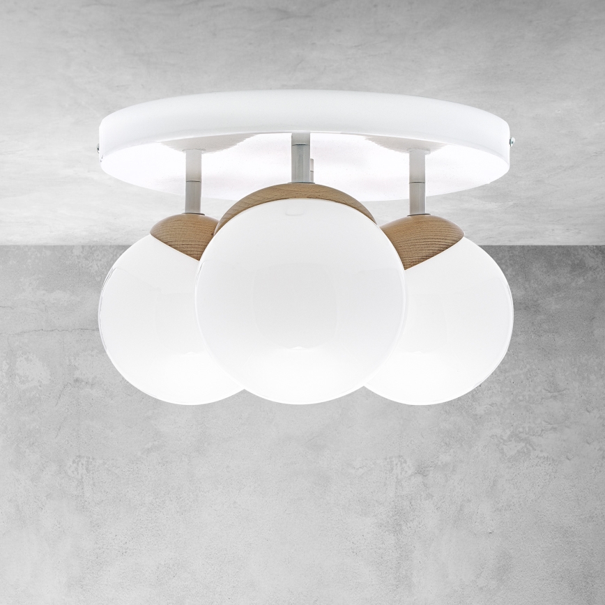 Candelabro integrado SFERA WOOD 3xE14/40W/230V
