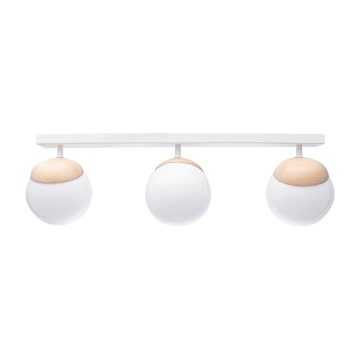 Candelabro integrado SFERA WOOD 3xE14/40W/230V
