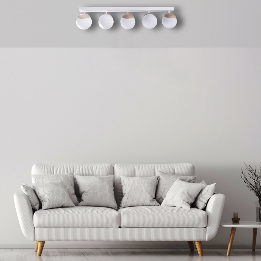 Candelabro integrado SFERA WOOD 5xE14/40W/230V