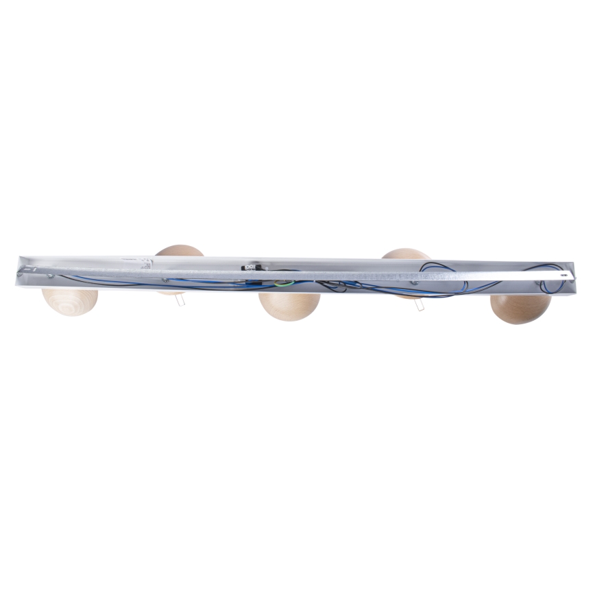 Candelabro integrado SFERA WOOD 5xE14/40W/230V