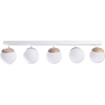 Candelabro integrado SFERA WOOD 5xE14/40W/230V