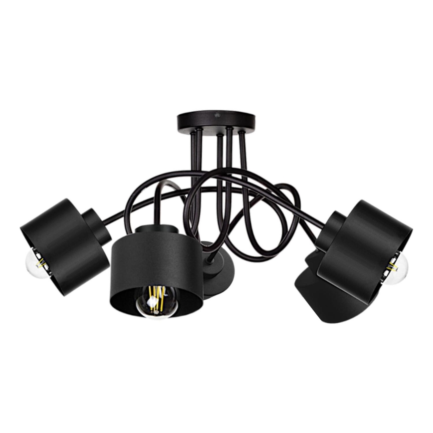Candelabro integrado SIMPLY BLACK 5xE27/60W/230V