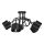 Candelabro integrado SIMPLY BLACK 5xE27/60W/230V
