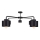 Candelabro integrado SIMPLY BLACK 5xE27/60W/230V