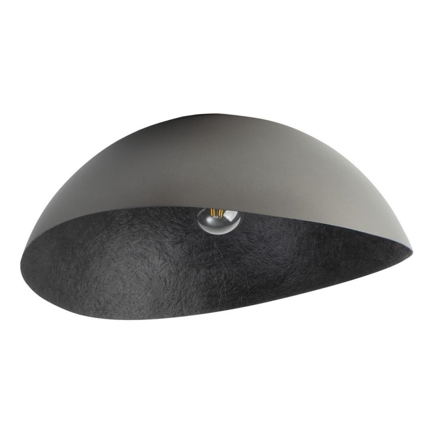 Candelabro integrado SOLARIS 1xE27/60W/230V diâmetro 69 cm prateado/preto