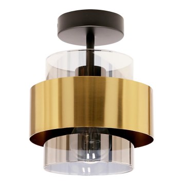 Candelabro integrado SPIEGA 1xE27/60W/230V dourada/preto