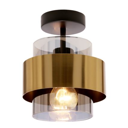 Candelabro integrado SPIEGA 1xE27/60W/230V dourada/preto
