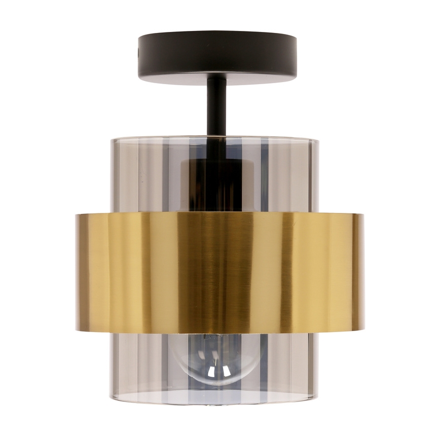 Candelabro integrado SPIEGA 1xE27/60W/230V dourada/preto