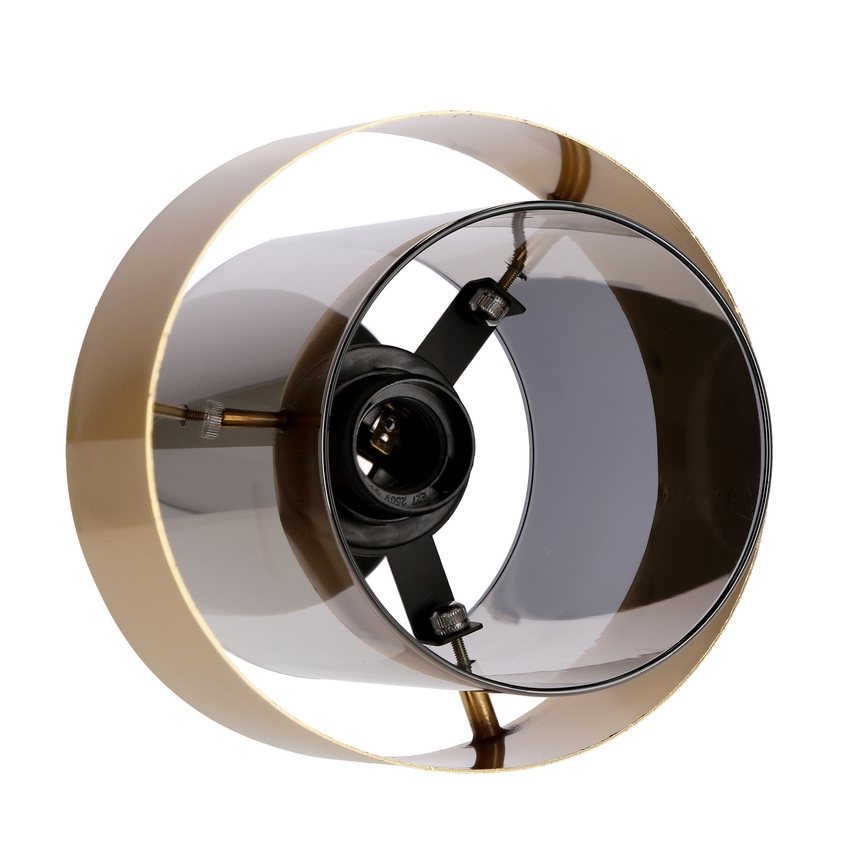 Candelabro integrado SPIEGA 1xE27/60W/230V dourada/preto