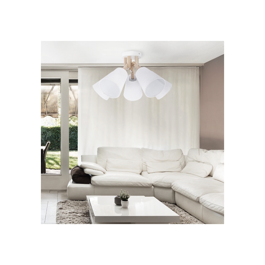 Candelabro integrado VAIO WHITE 3xE27/60W/230V