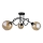 Candelabro integrado VENUS BLACK 3xE27/60W/230V