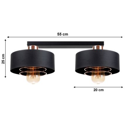 Candelabro integrado VEST 2xE27/60W/230V