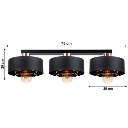 Candelabro integrado VEST 3xE27/60W/230V
