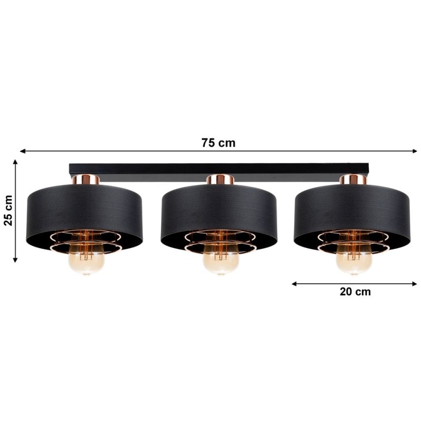 Candelabro integrado VEST 3xE27/60W/230V