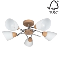 Candelabro integrado VILETTA 5xE27/40W/230V carvalho - certificado por FSC