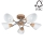 Candelabro integrado VILETTA 5xE27/40W/230V carvalho - certificado por FSC