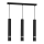 Candelabro JOKER 3xGU10/25W/230V preto antigo