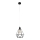 Candelabro KARO 1xE27/15W/230V preto antigo