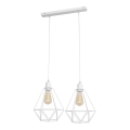 Candelabro KARO 2xE27/15W/230V branco
