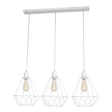 Candelabro KARO 3xE27/15W/230V branco