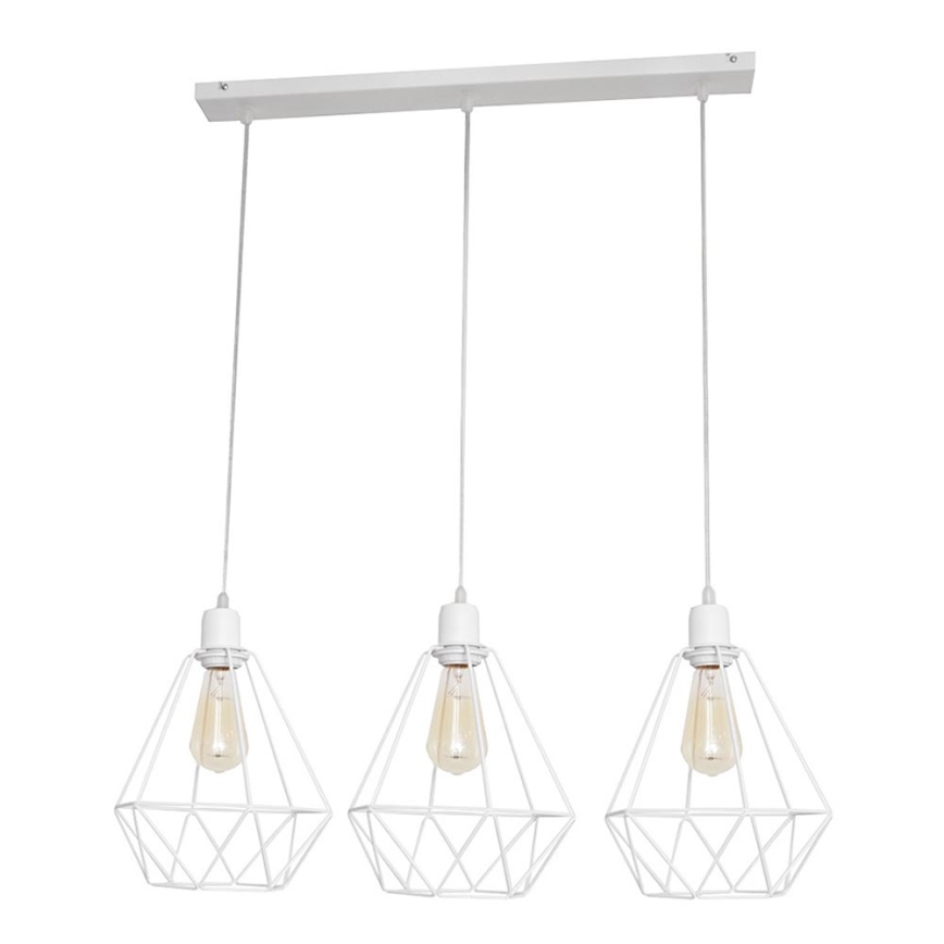 Candelabro KARO 3xE27/15W/230V branco